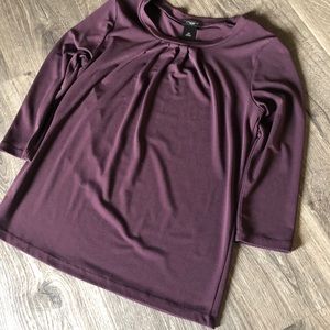 Eggplant Ann Taylor Shirt- XSP